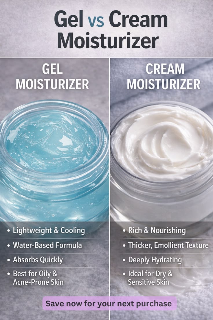 Moisturizer Gel vs Cream: Pilih yang Mana?