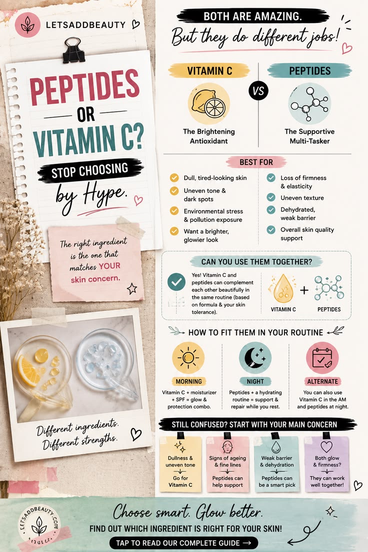 Peptide dan Vitamin C: Combo Skincare Auto Glowing